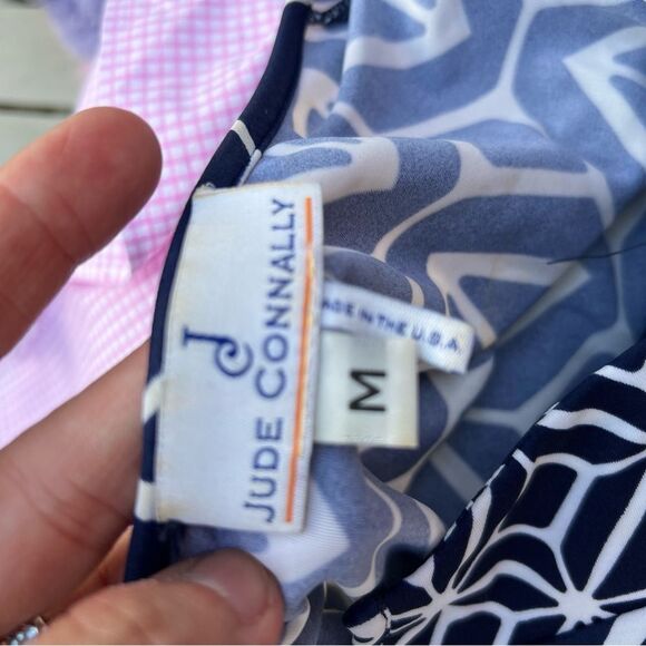 JUDE CONNALLY BETH SHIFT DRESS IN GRAND LINK NAVY size medium career preppy - Picture 8 of 8